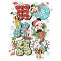 Christmas DTF transfer design