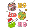 Grinch Christmas DTF transfer design