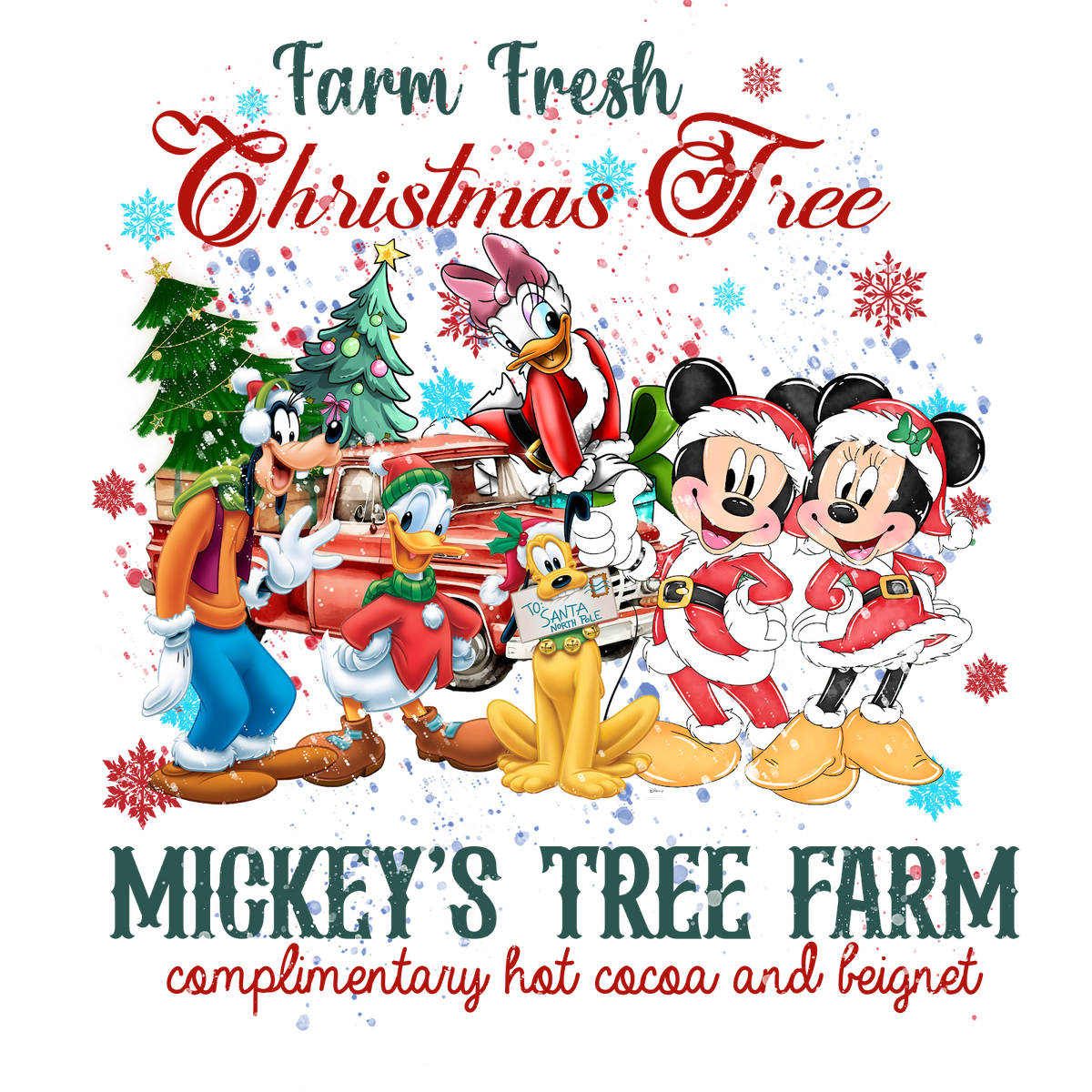 Christmas DTF transfer design