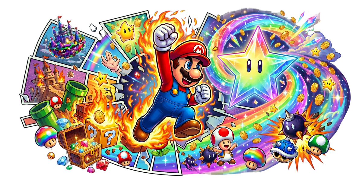 Mario UV printed glass tumbler wrap design