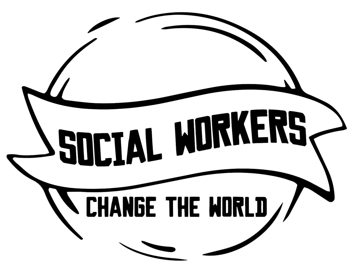 Social Worker DTF transfer design