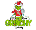 Grinch Christmas DTF transfer design