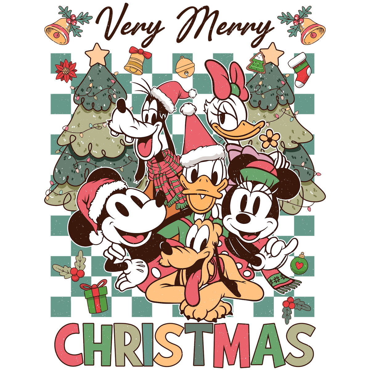 Christmas DTF transfer design