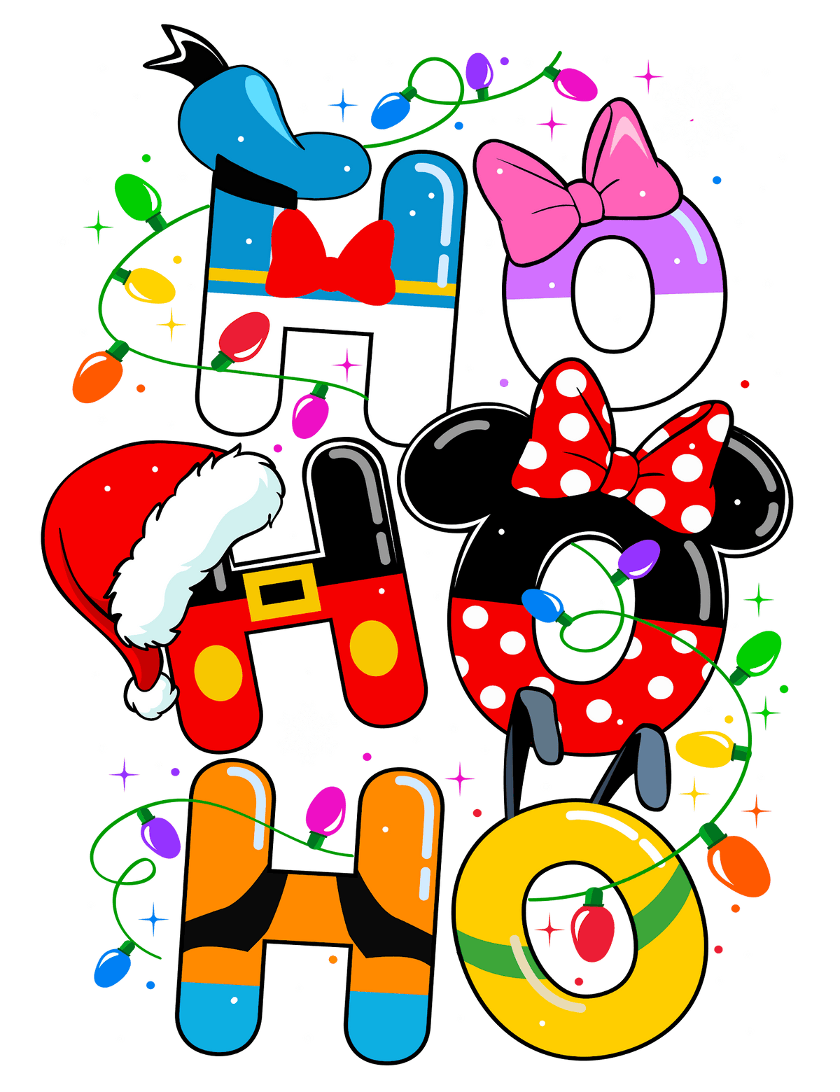Christmas DTF transfer design
