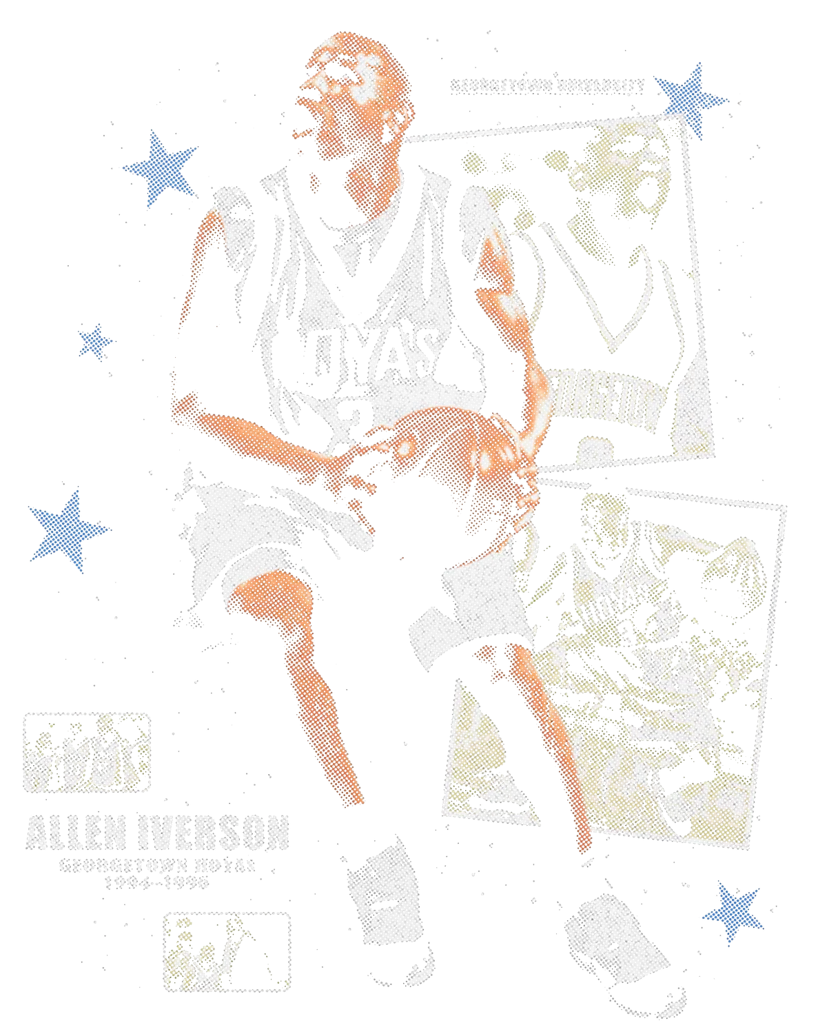 Halftone DTF transfer design