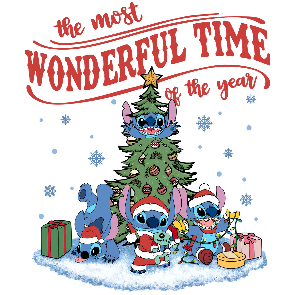 Christmas DTF transfer design