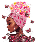 Breast cancer awareness DTF transfer design