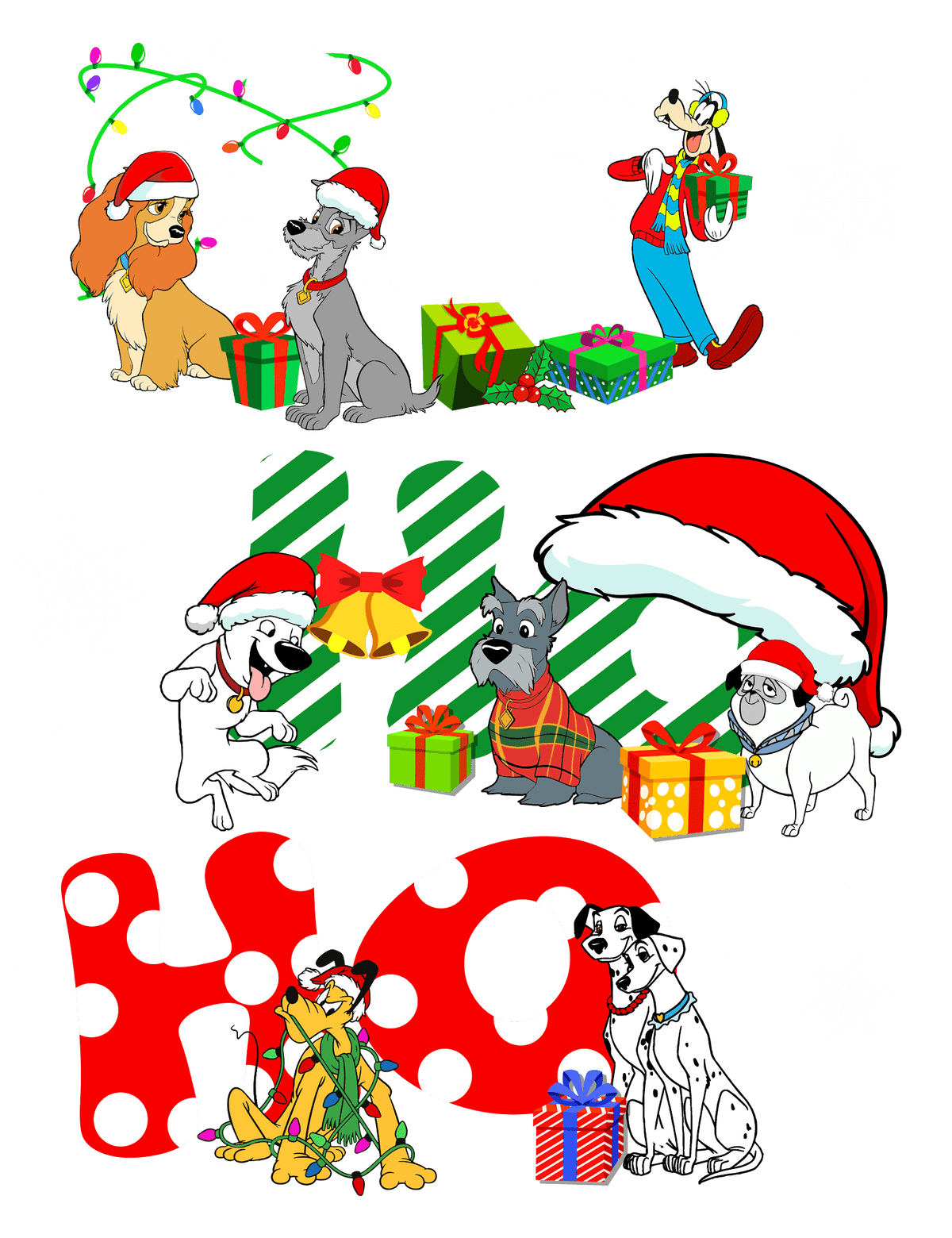 Christmas DTF transfer design