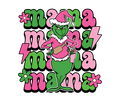 Grinch Christmas DTF transfer design