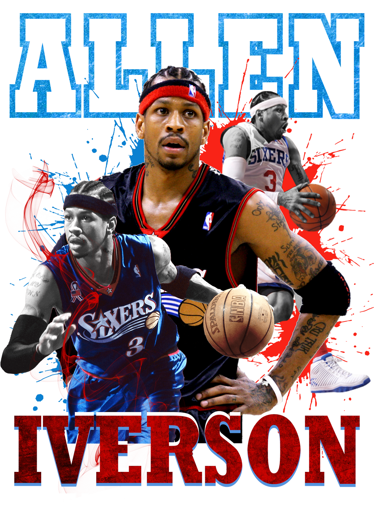Basketball DTF transfer design