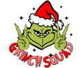 Grinch Christmas DTF transfer design