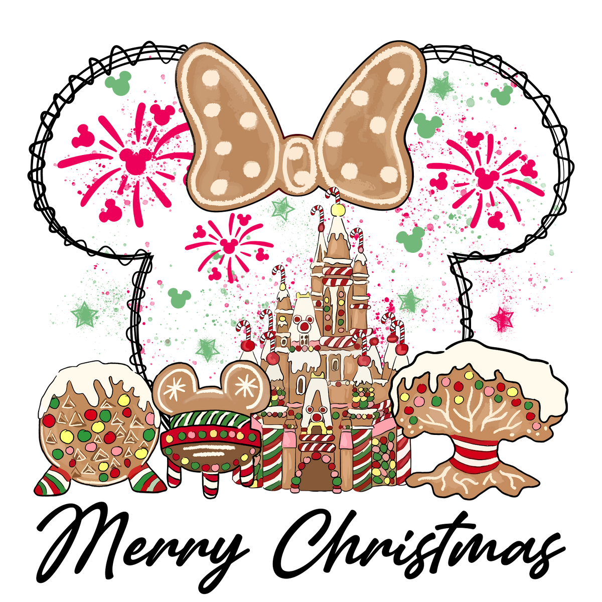 Christmas DTF transfer design