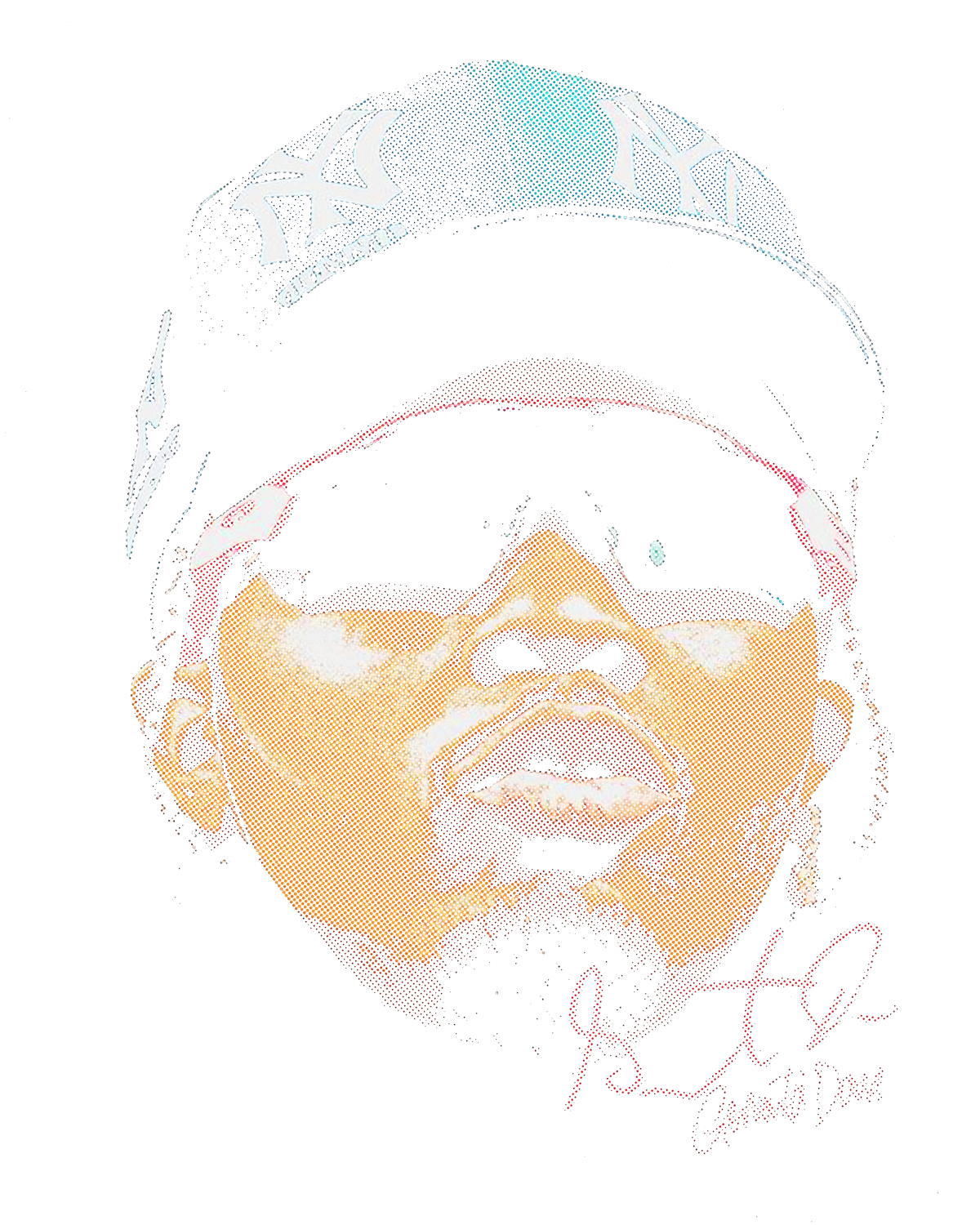 Halftone DTF transfer design
