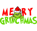 Grinch Christmas DTF transfer design