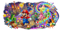 Mario UV printed glass tumbler wrap design