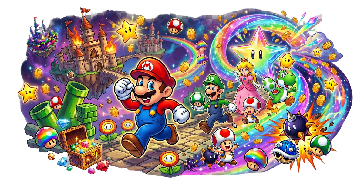 Mario UV printed glass tumbler wrap design