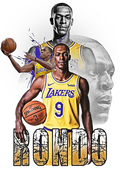 Basketball DTF transfer design