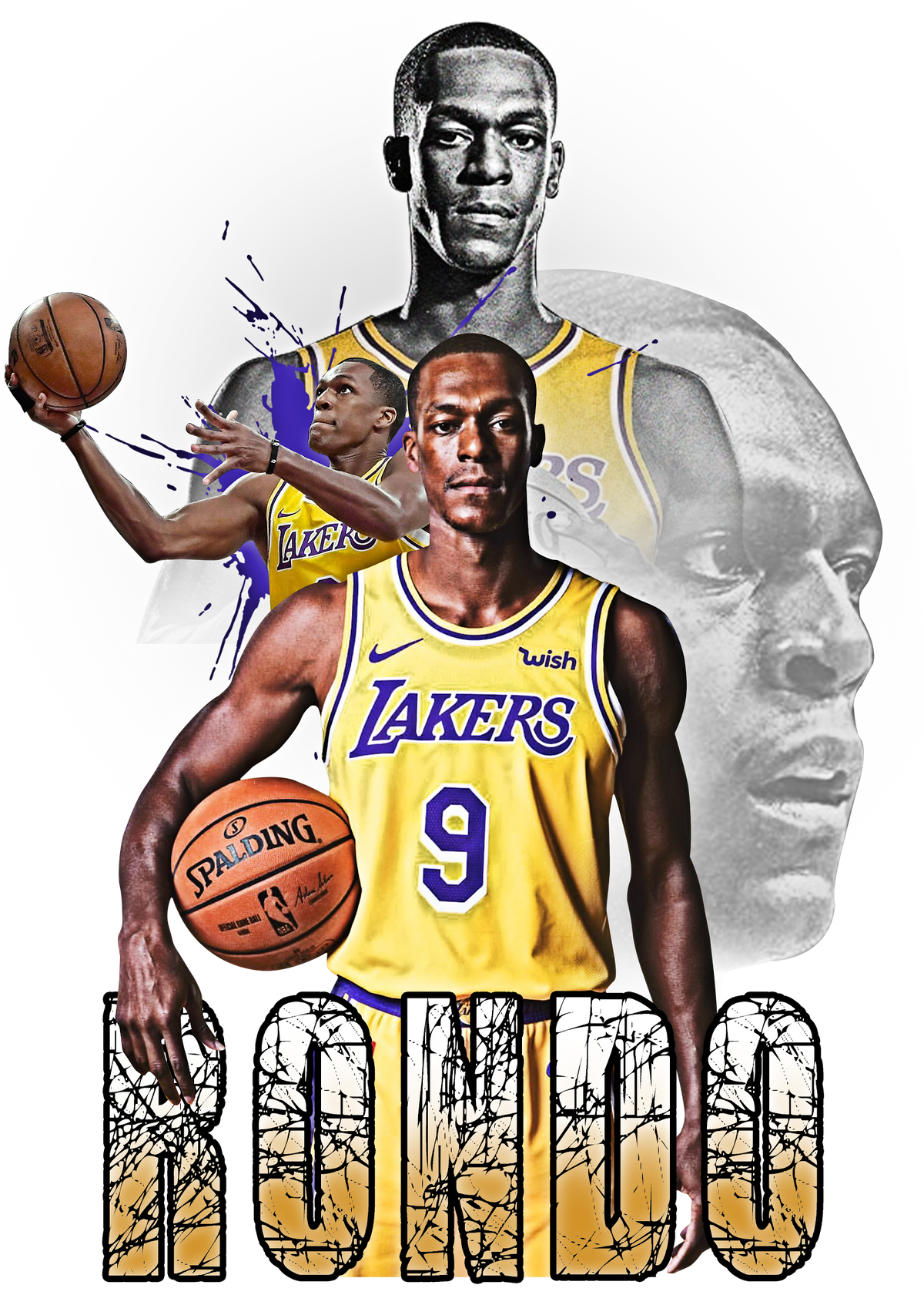 Basketball DTF transfer design
