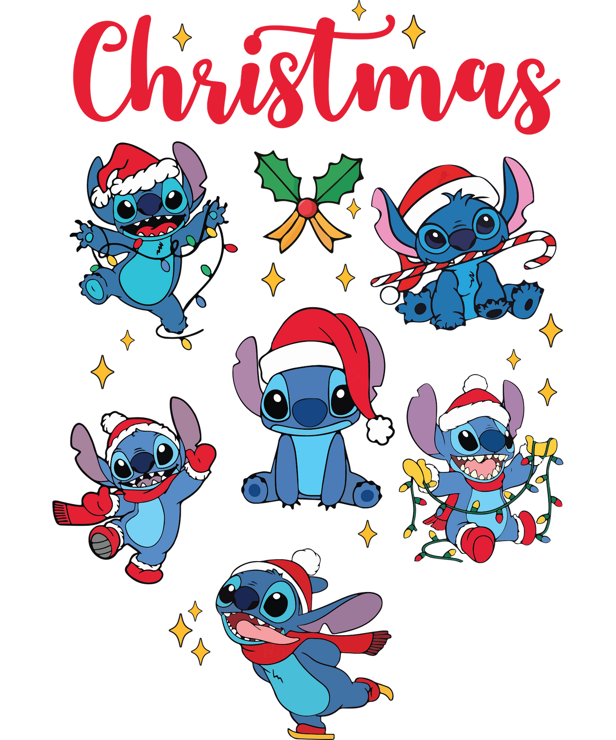 Christmas DTF transfer design