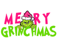 Grinch Christmas DTF transfer design