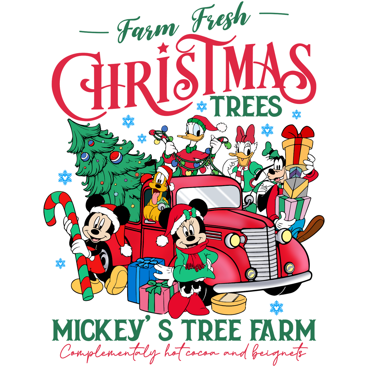 Christmas DTF transfer design