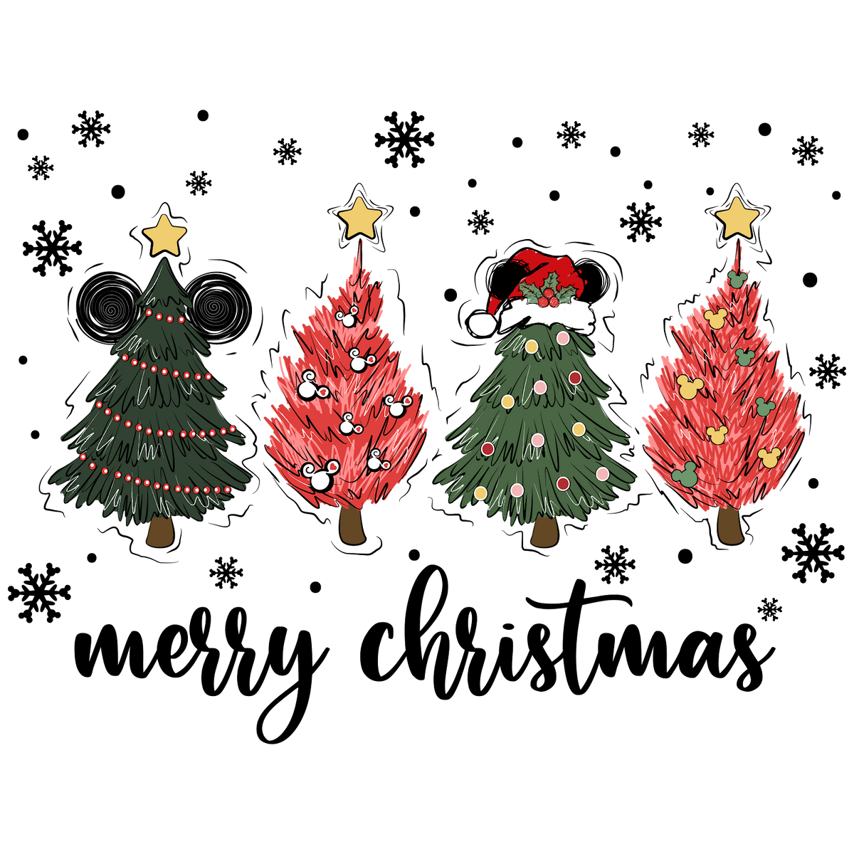 Christmas DTF transfer design