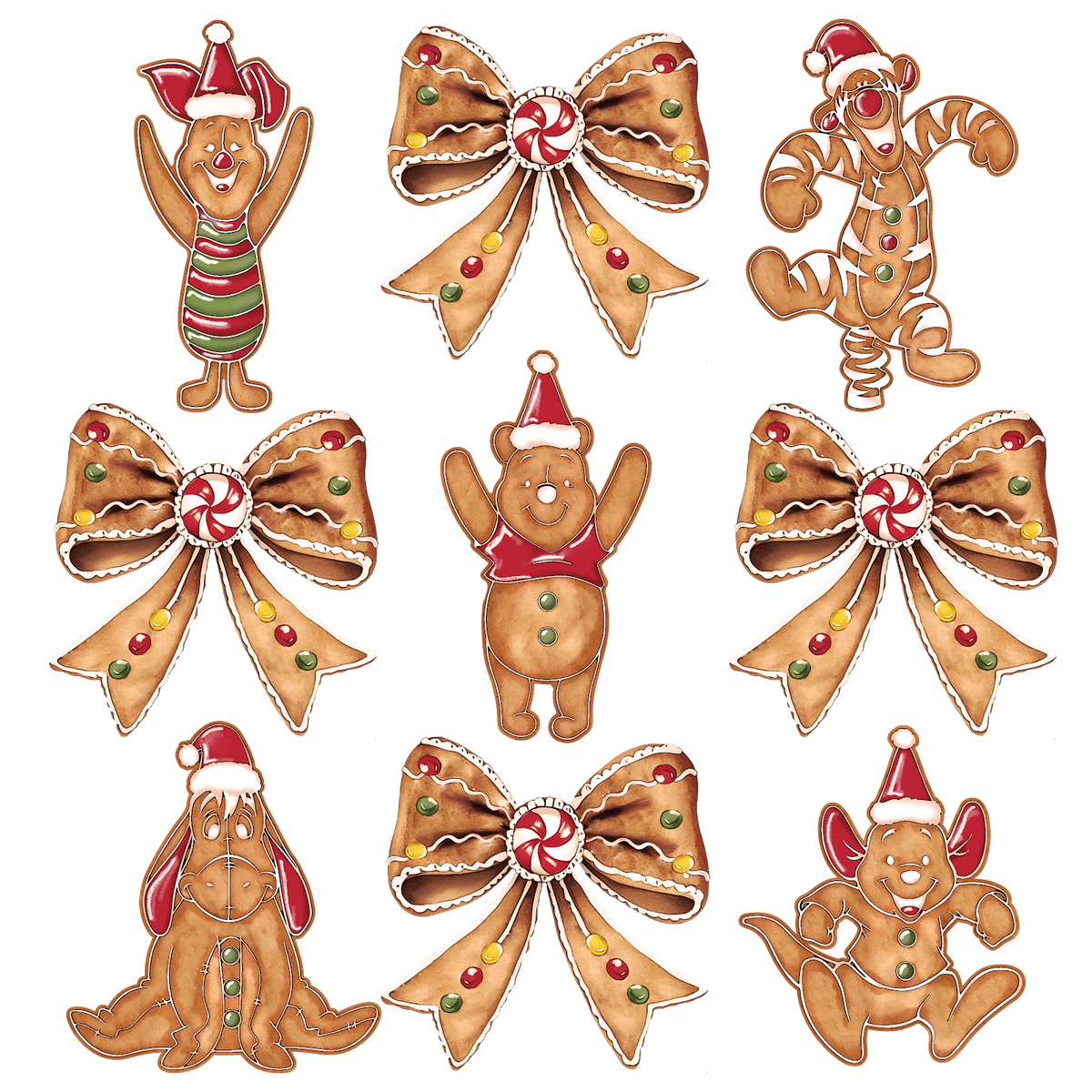 Christmas DTF transfer design