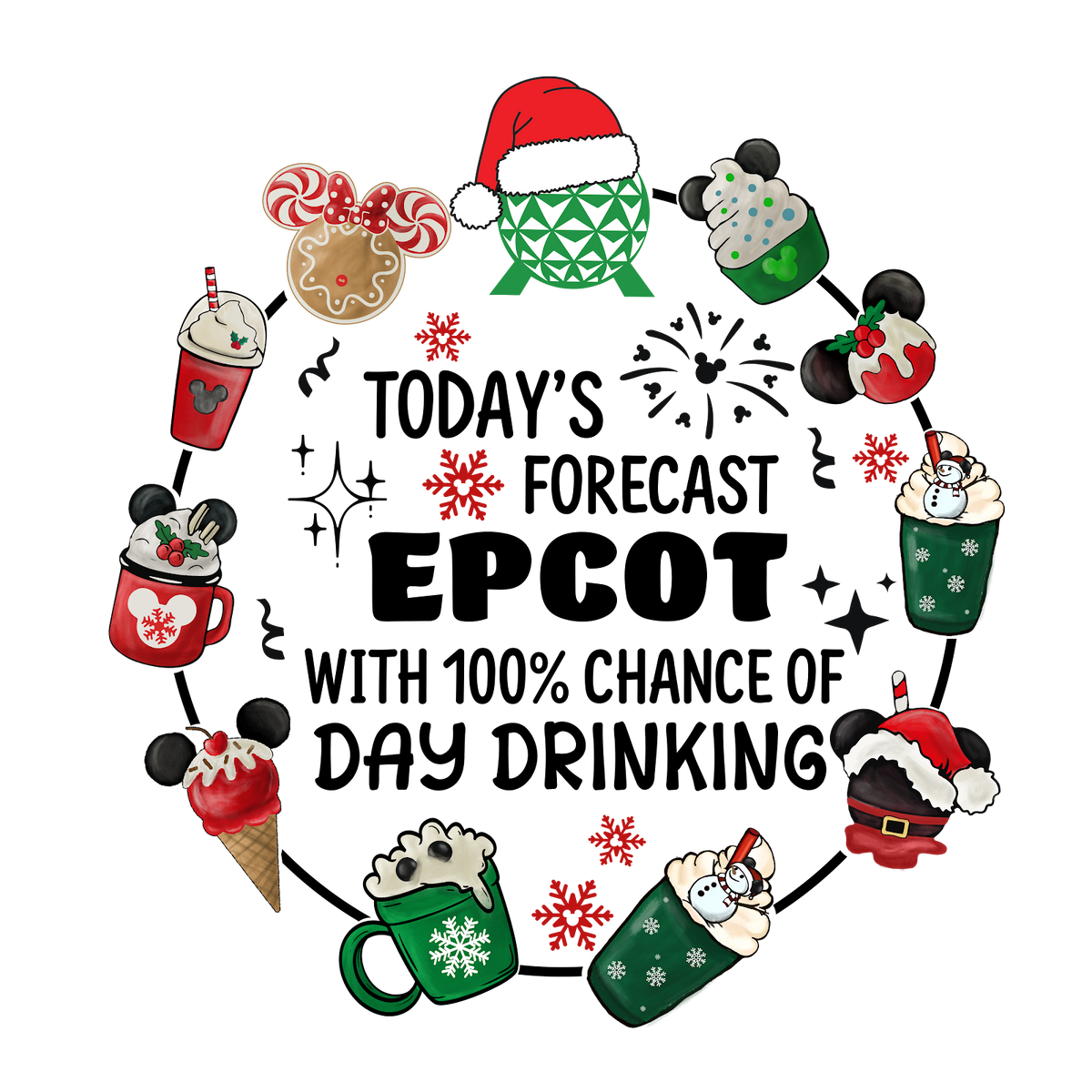 Christmas DTF transfer design
