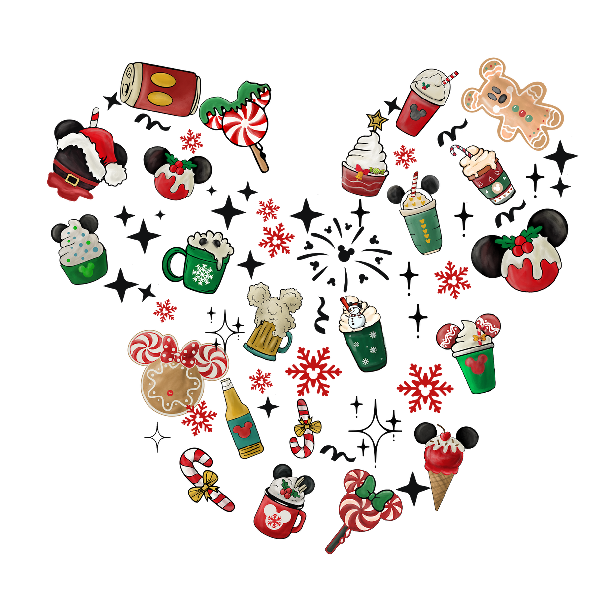 Christmas DTF transfer design