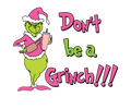 Grinch Christmas DTF transfer design