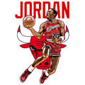 Basketball DTF transfer design