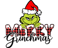 Grinch Christmas DTF transfer design