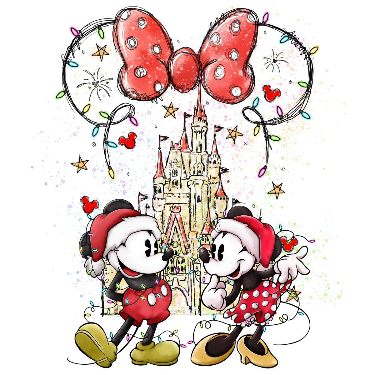 Christmas DTF transfer design