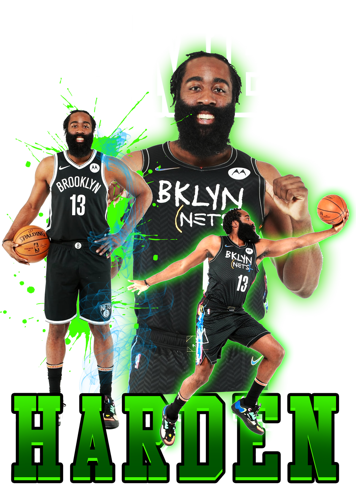 Basketball DTF transfer design