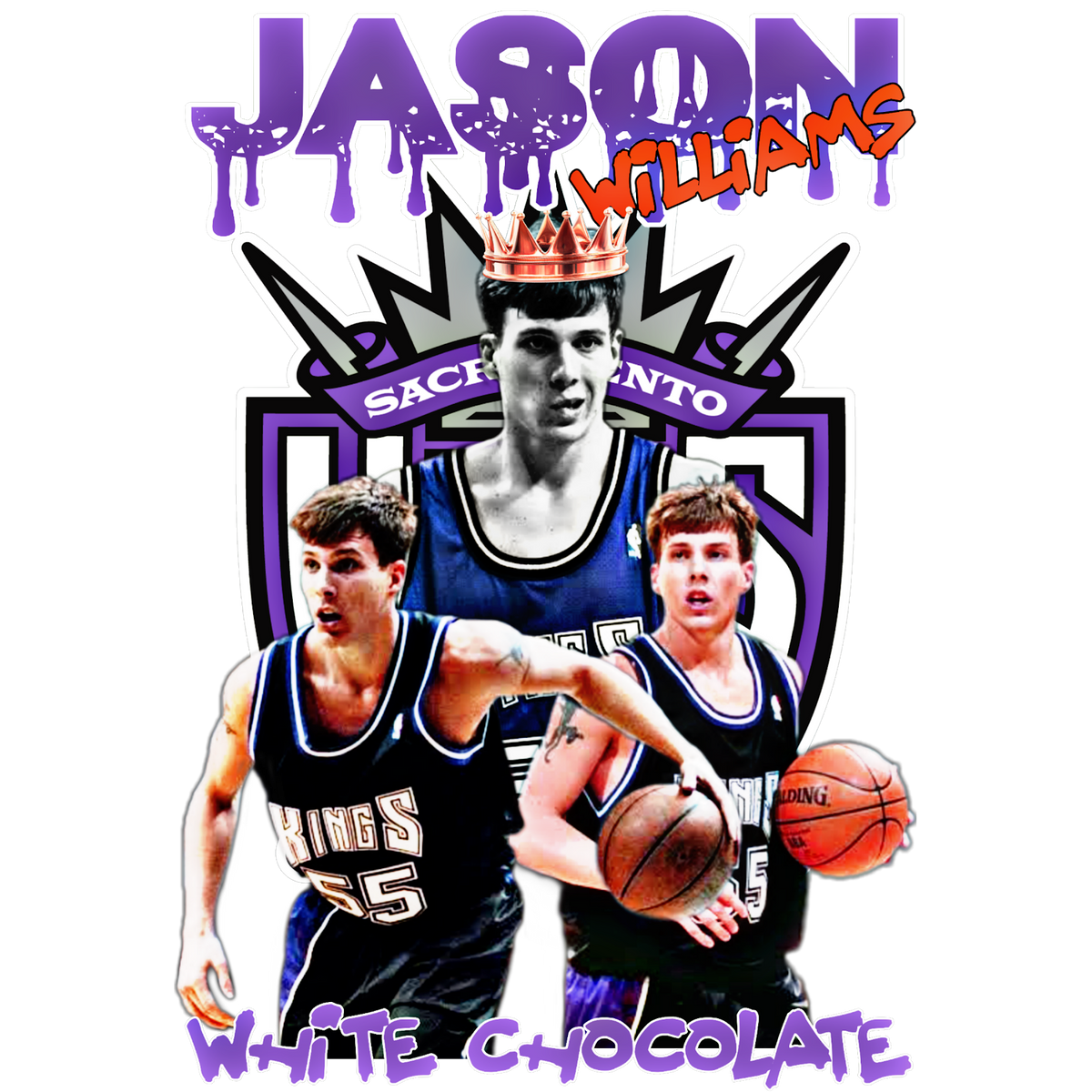 Basketball DTF transfer design