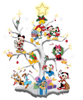 Christmas DTF transfer design