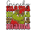Grinch Christmas DTF transfer design