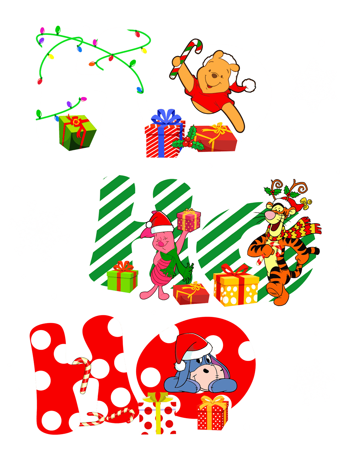 Christmas DTF transfer design