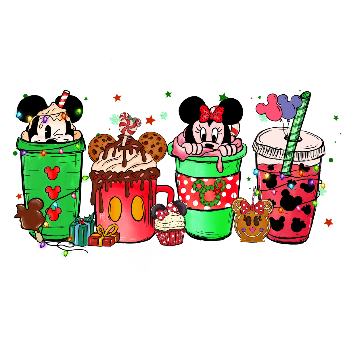 Christmas DTF transfer design