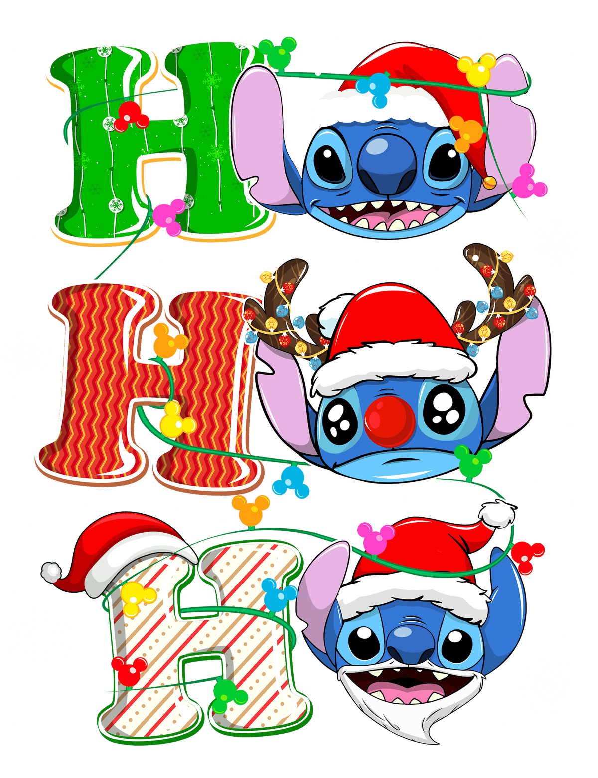 Christmas DTF transfer design