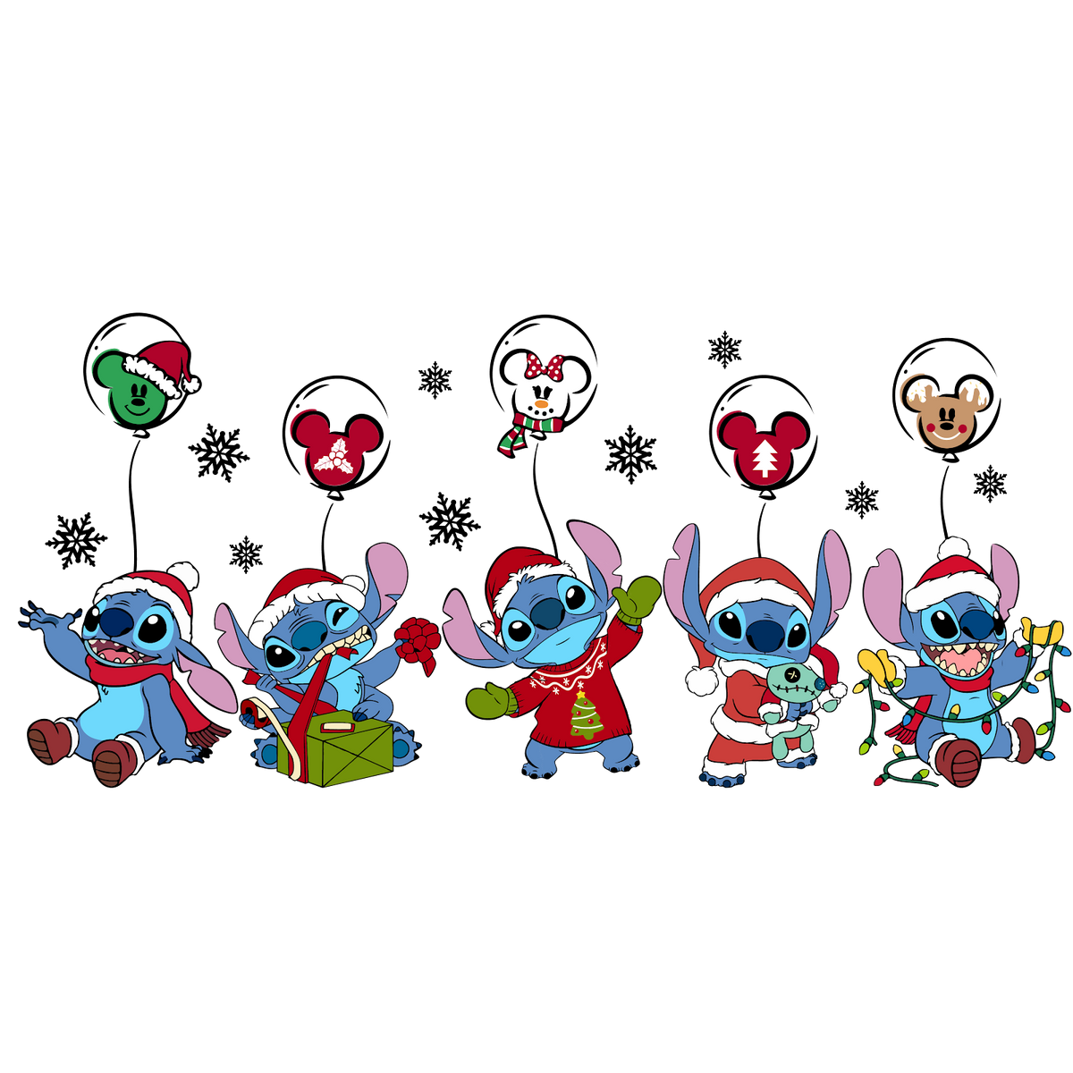 Christmas DTF transfer design