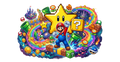 Mario UV printed glass tumbler wrap design