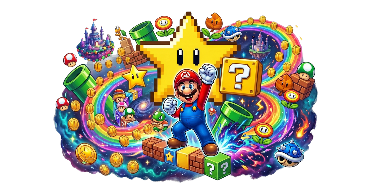 Mario UV printed glass tumbler wrap design