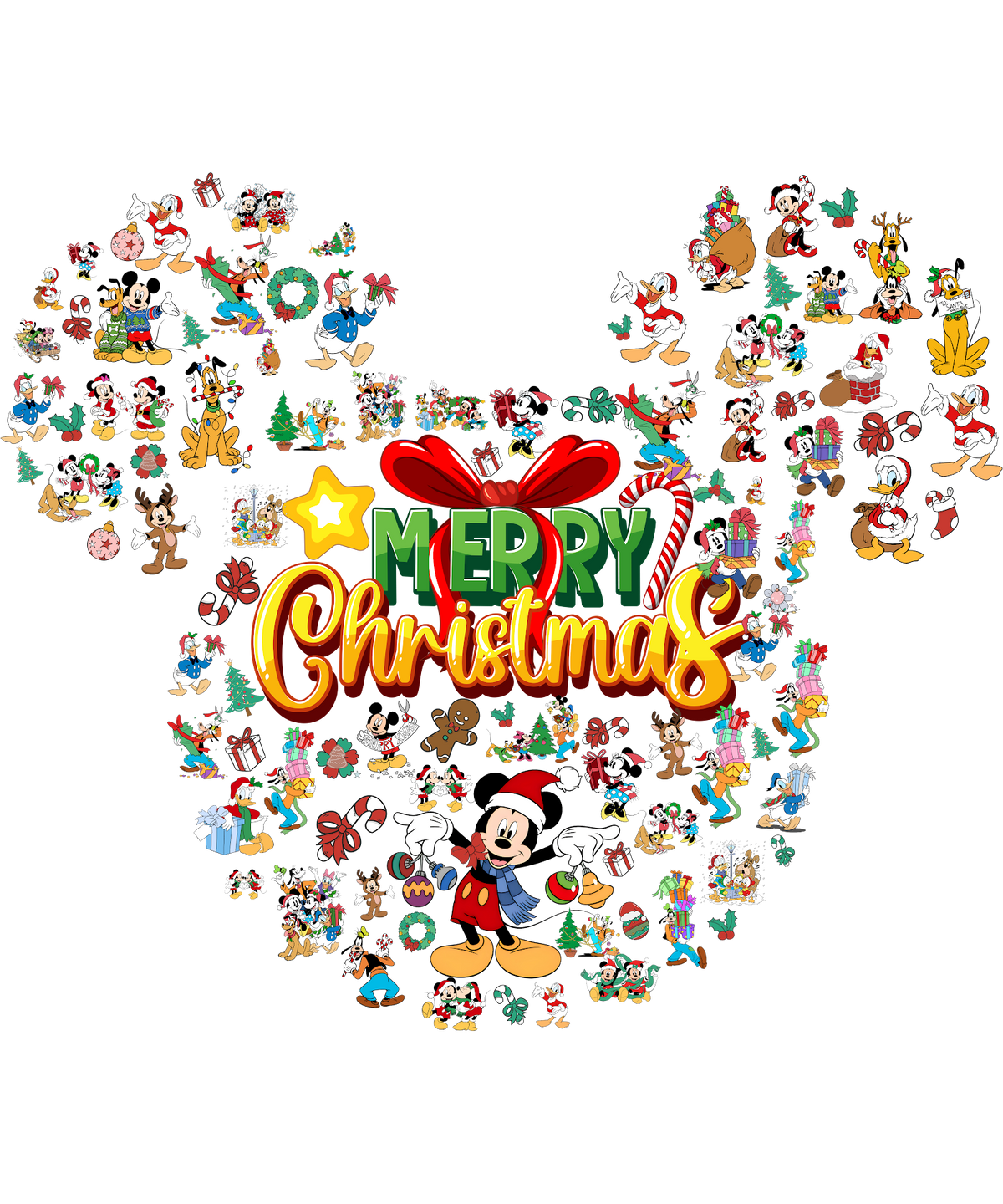 Christmas DTF transfer design