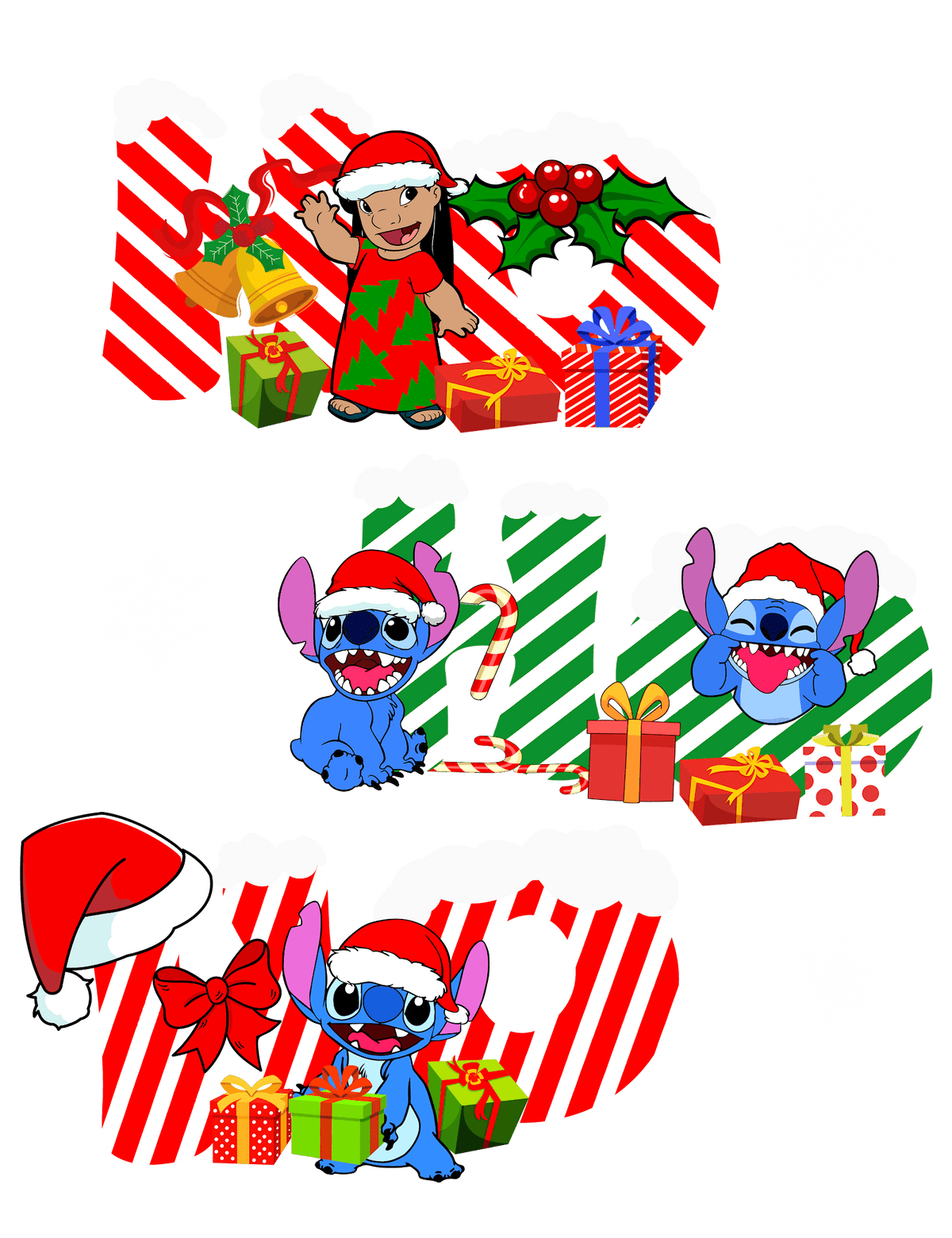 Christmas DTF transfer design