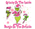 Grinch Christmas DTF transfer design