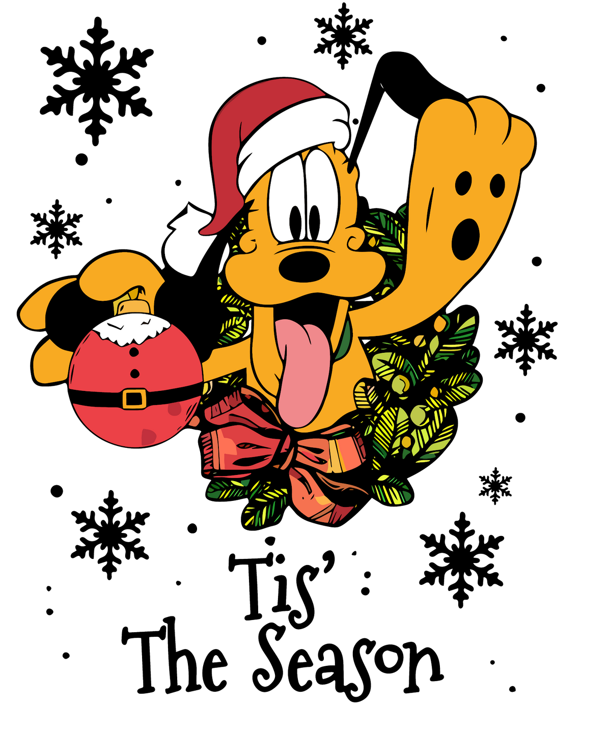Christmas DTF transfer design