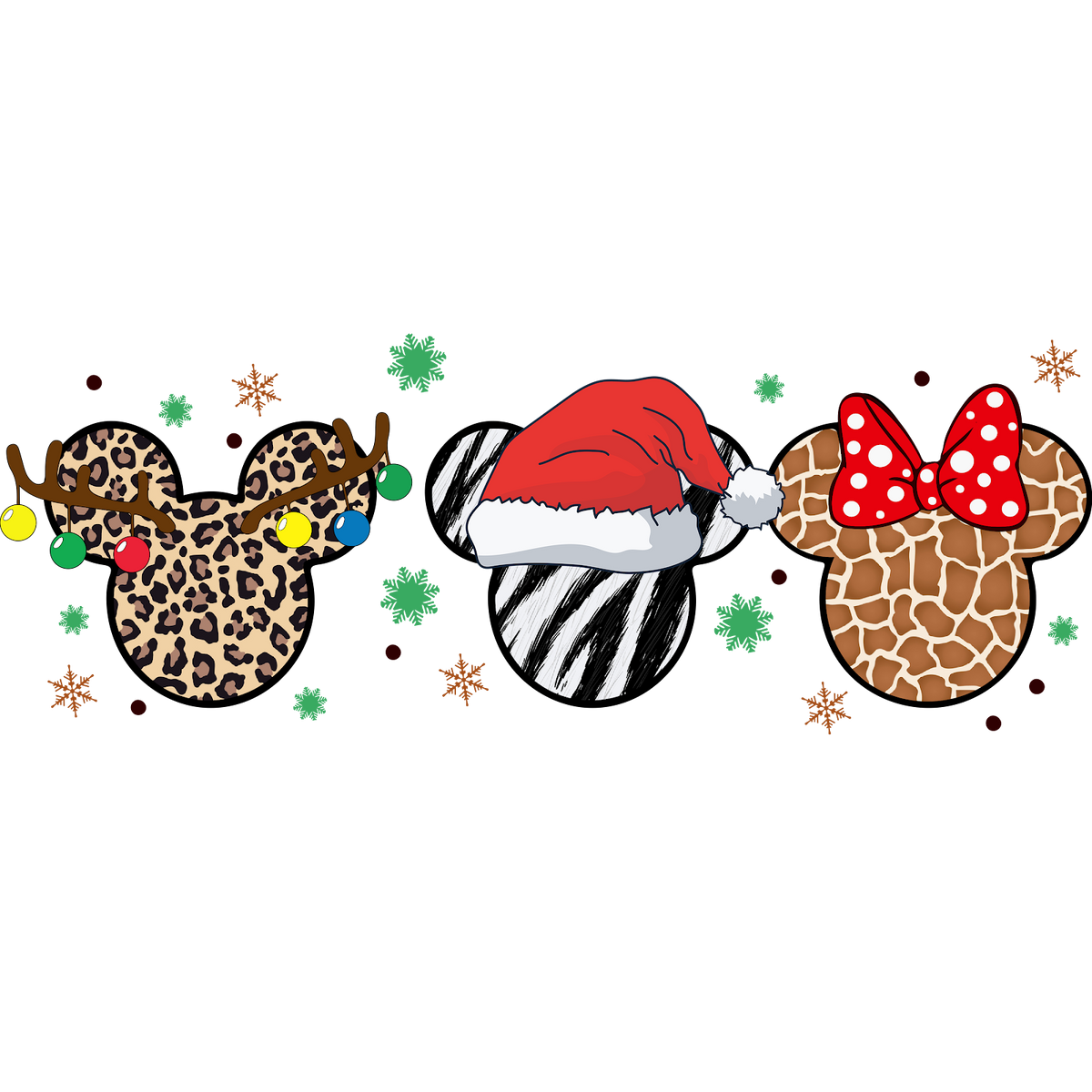 Christmas DTF transfer design