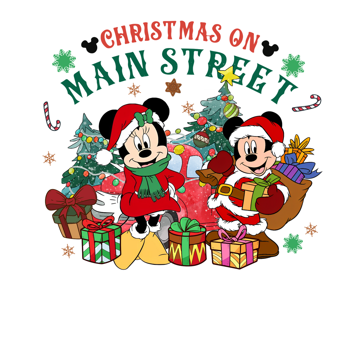Christmas DTF transfer design