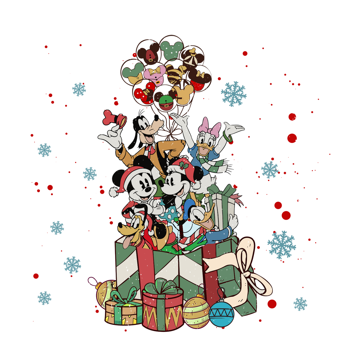 Christmas DTF transfer design
